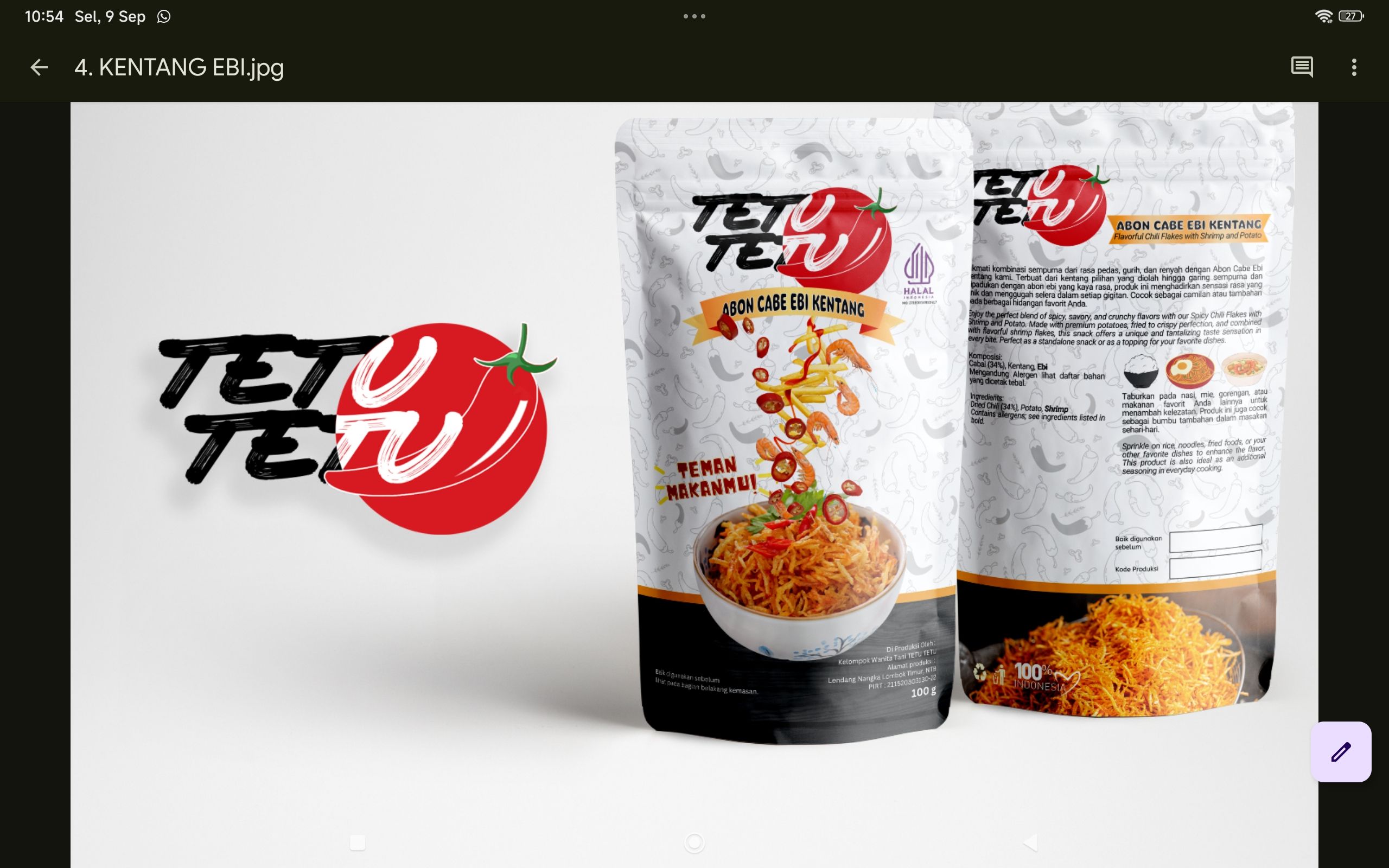 ABON CABE EBY KENTANG