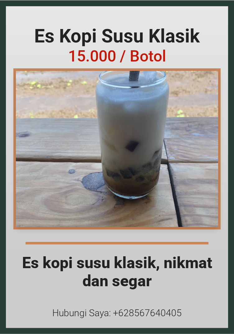 Promosi Es Kopi Susu Klasik