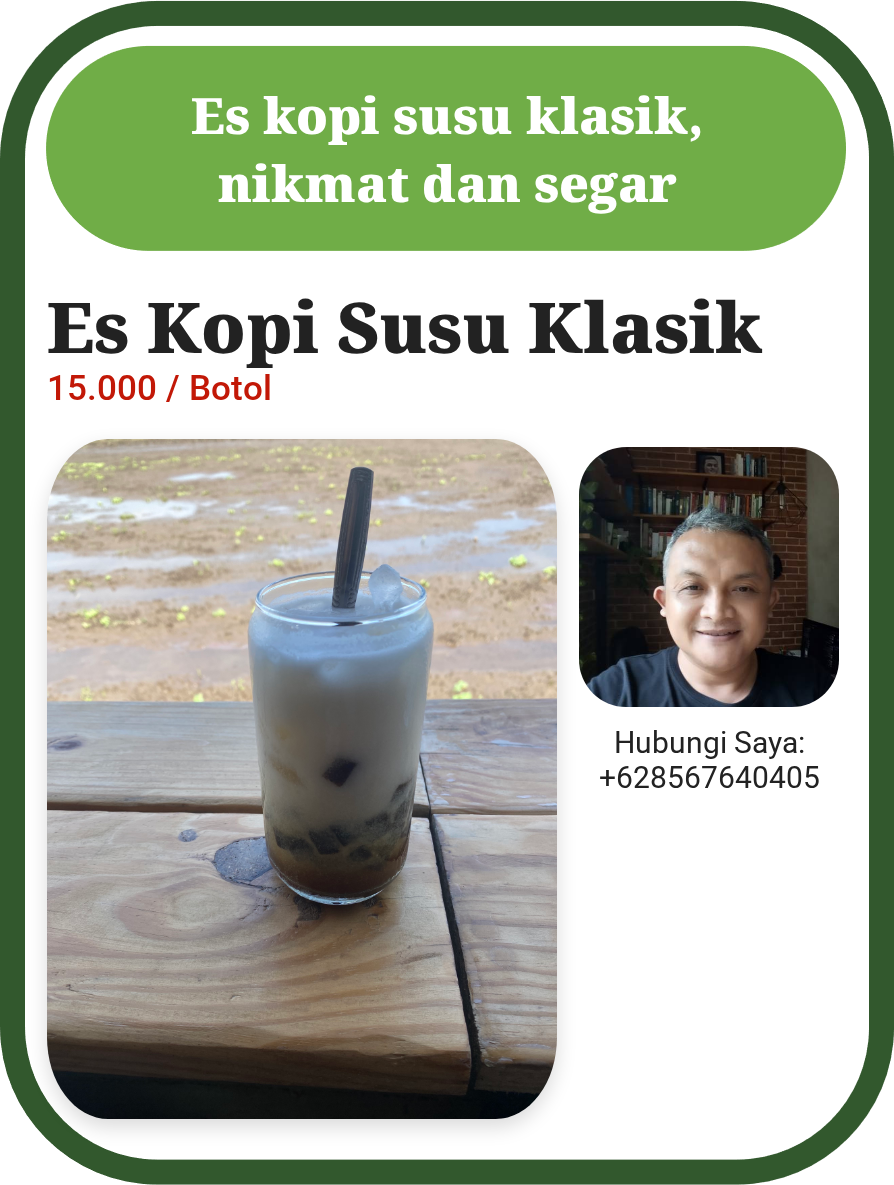 Promosi Es Kopi Susu Klasik