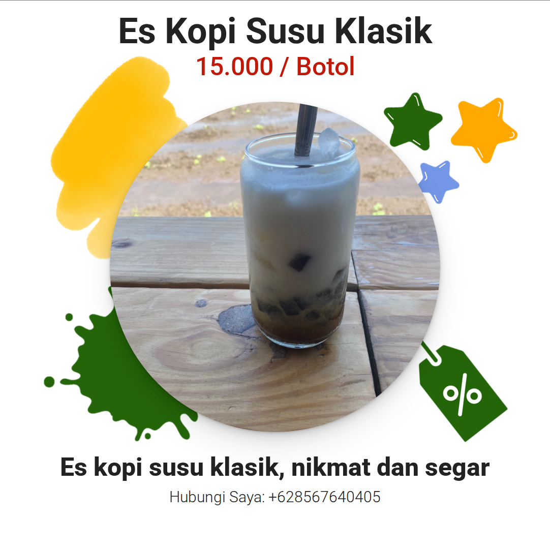 Promosi Es Kopi Susu Klasik