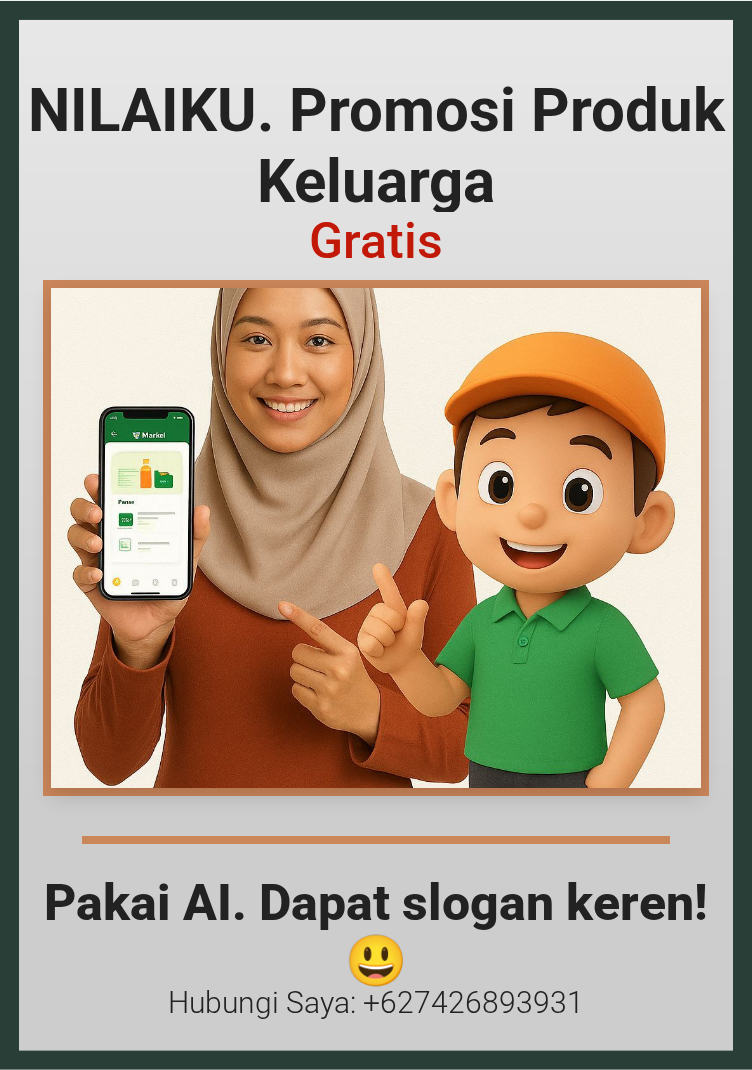 Promosi NILAIKU. Promosi Produk Keluarga