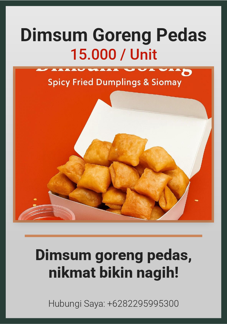 Dimsum Goreng Pedas