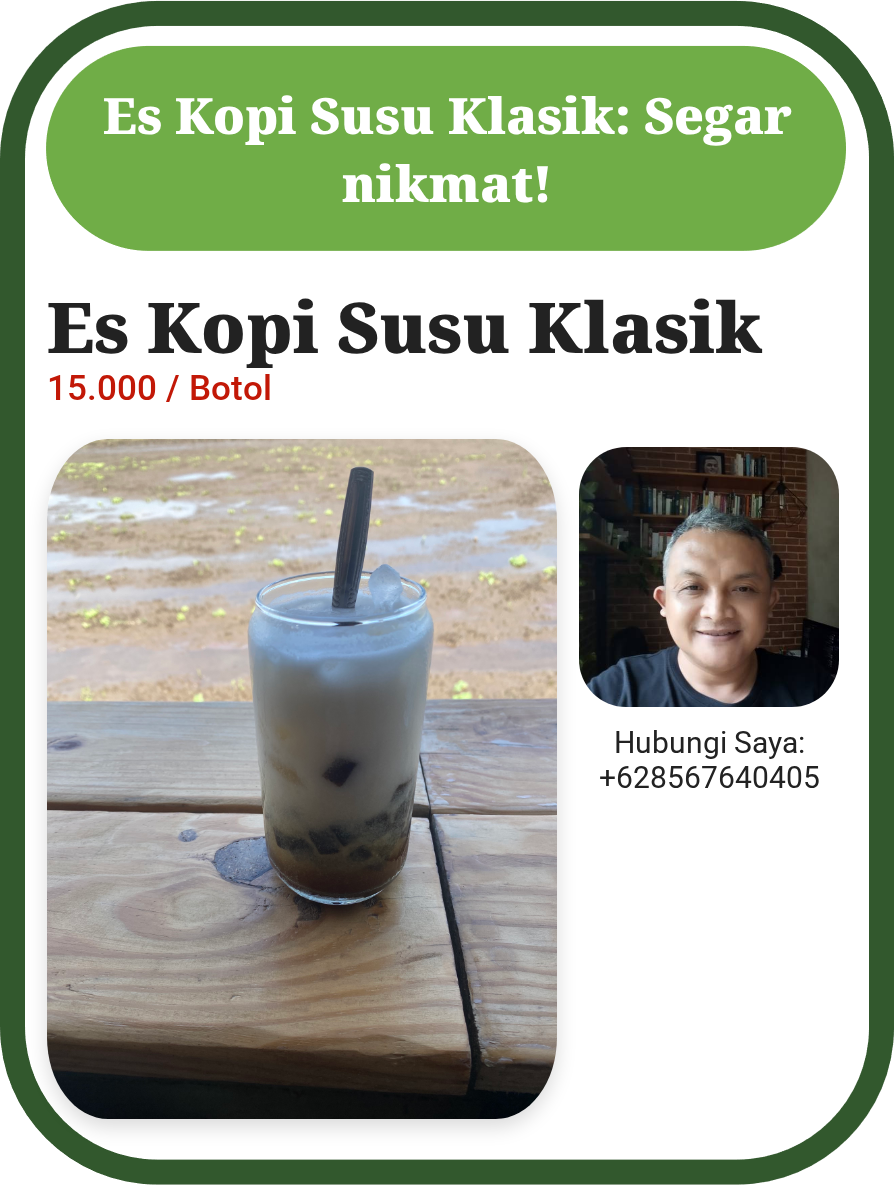 Promosi Es Kopi Susu Klasik