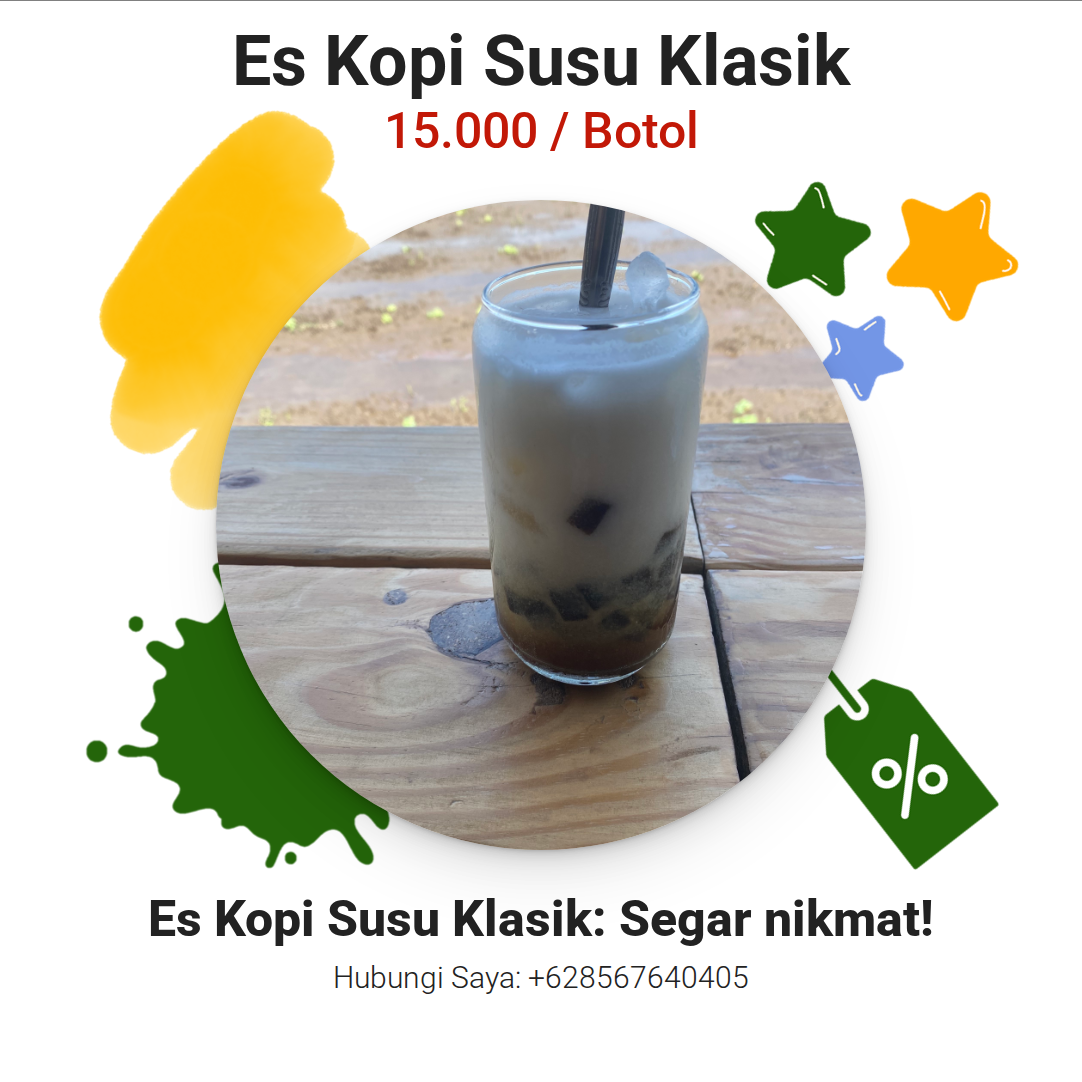Promosi Es Kopi Susu Klasik
