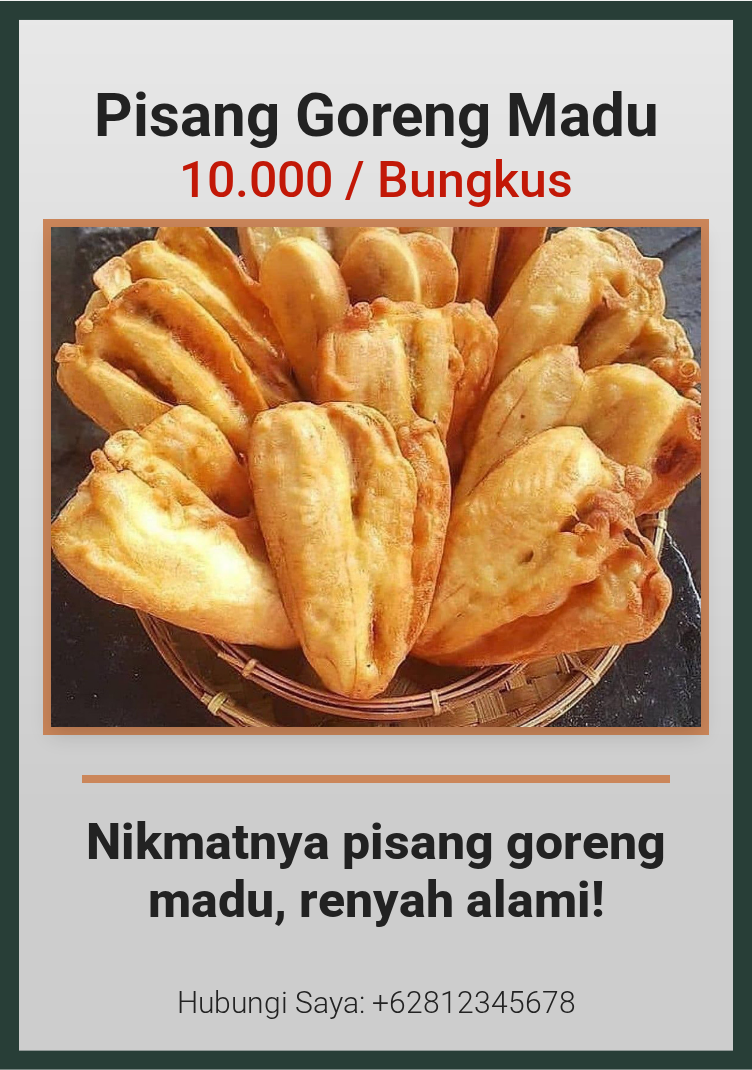Pisang Goreng Madu