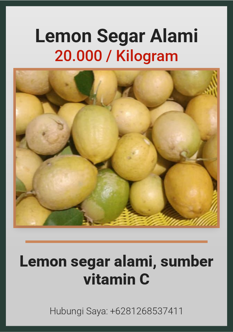 Lemon Segar Alami