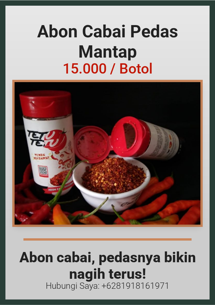 Abon Cabai Pedas Mantap