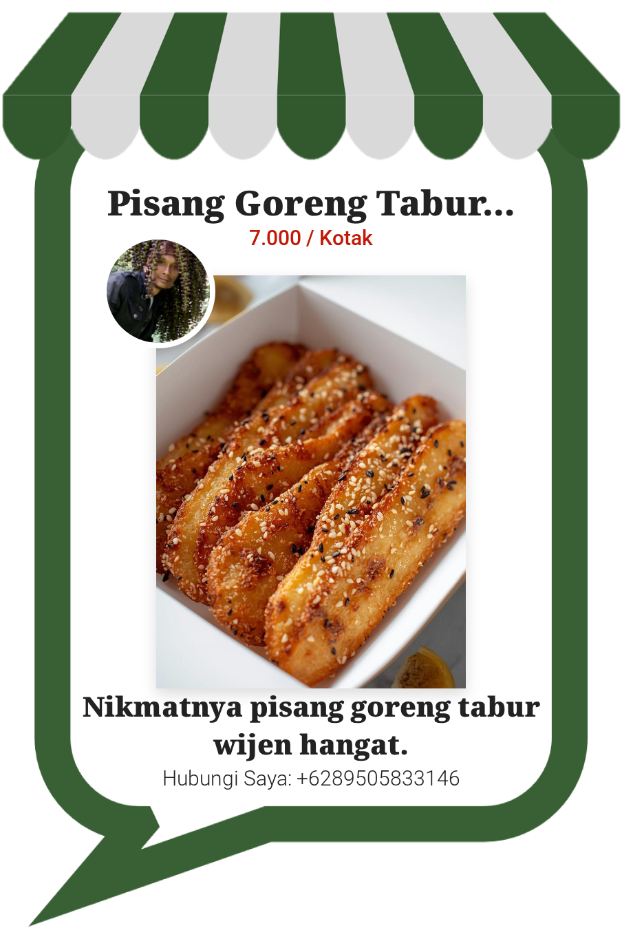 Pisang Goreng Tabur Wijen