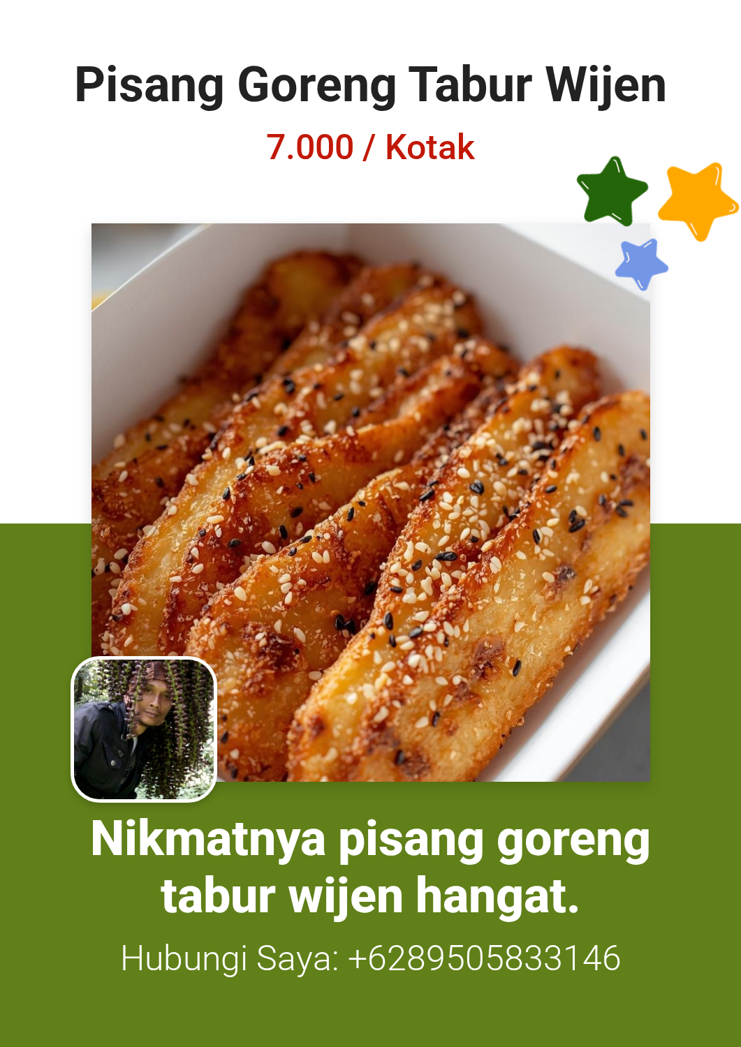 Pisang Goreng Tabur Wijen