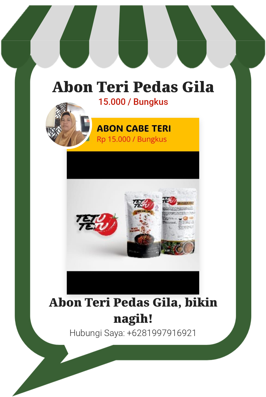 Abon Teri Pedas Gila