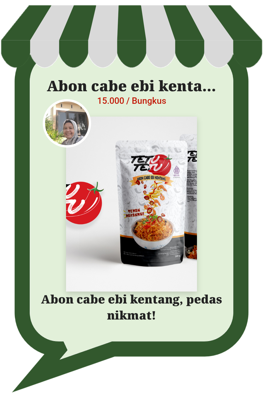 Abon cabe ebi kentang