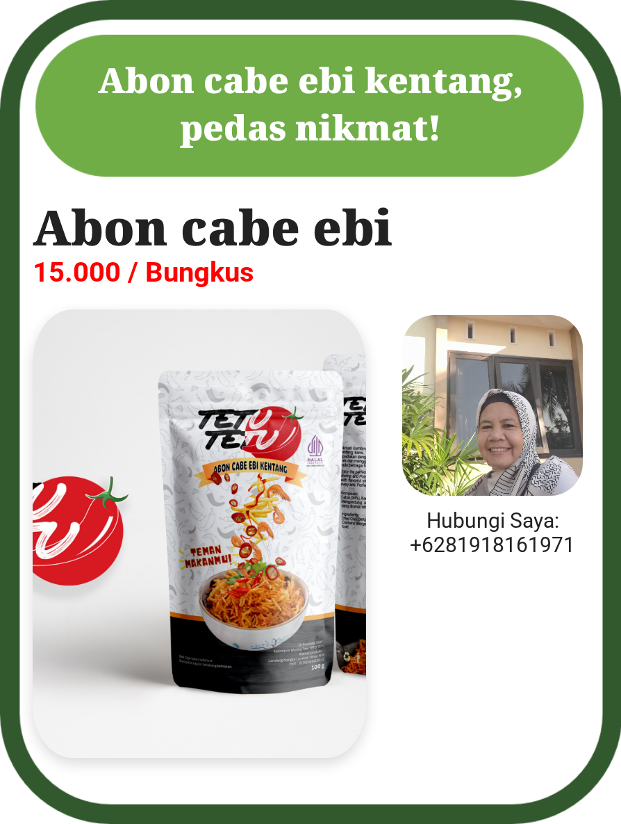 Abon cabe ebi kentang