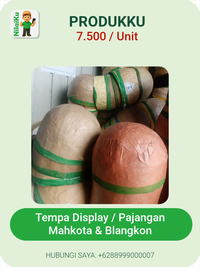 TEMPAT DISPLAI_MAHKOTA & BLANGKON