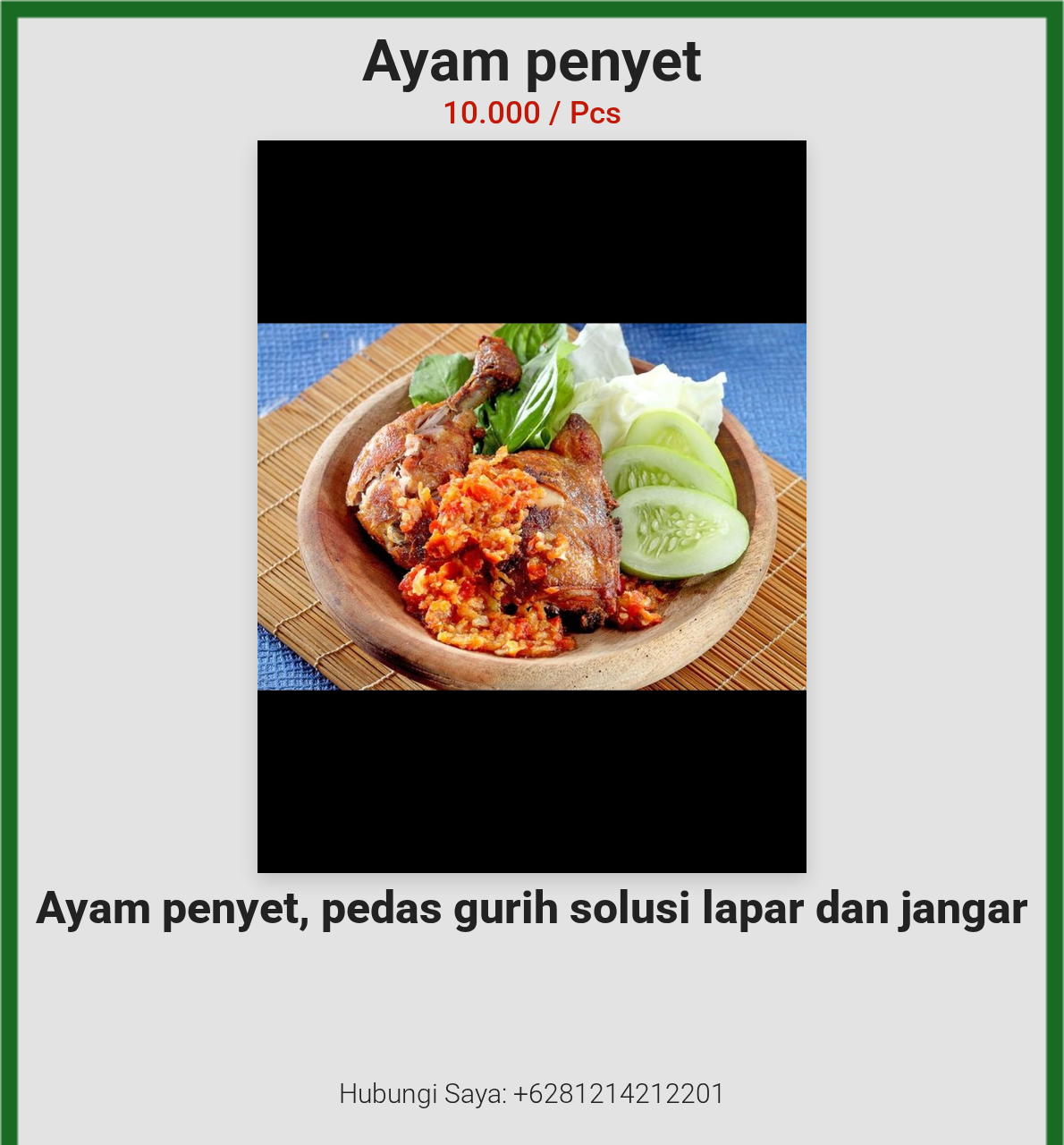 Ayam penyet
