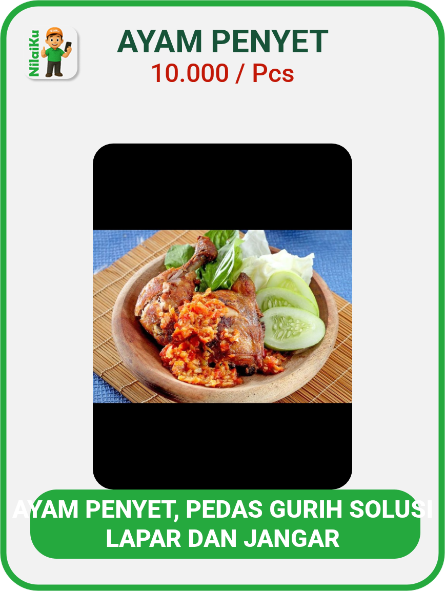 Promosi Ayam penyet
