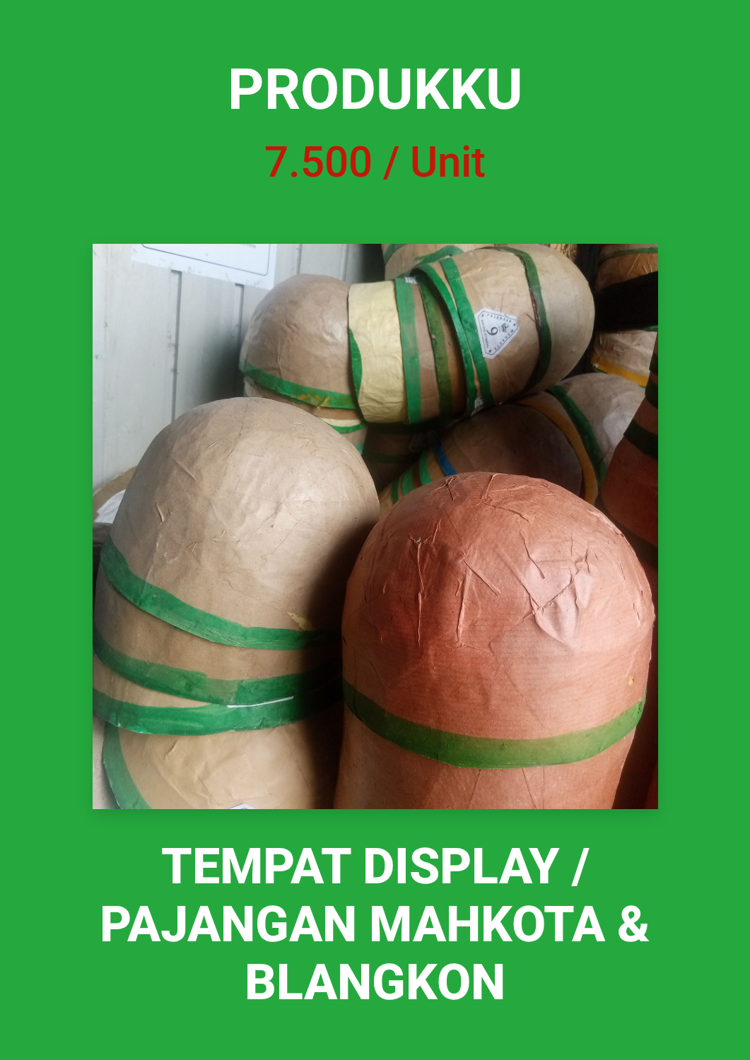 TEMPAT DISPLAI_MAHKOTA & BLANGKON