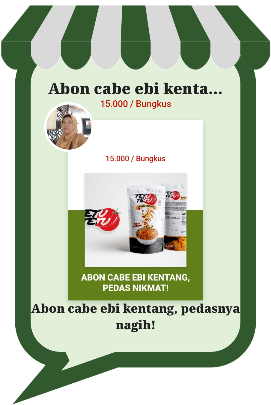 Abon cabe ebi kentang