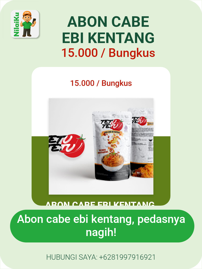 Abon cabe ebi kentang