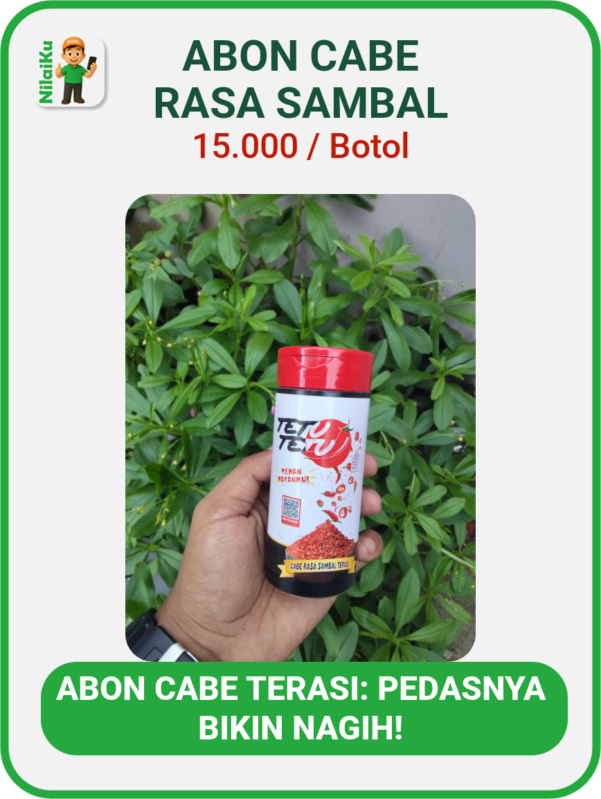 Promosi abon cabe rasa sambal terasi