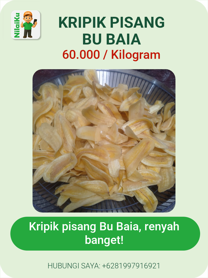 kripik pisang bu baiq
