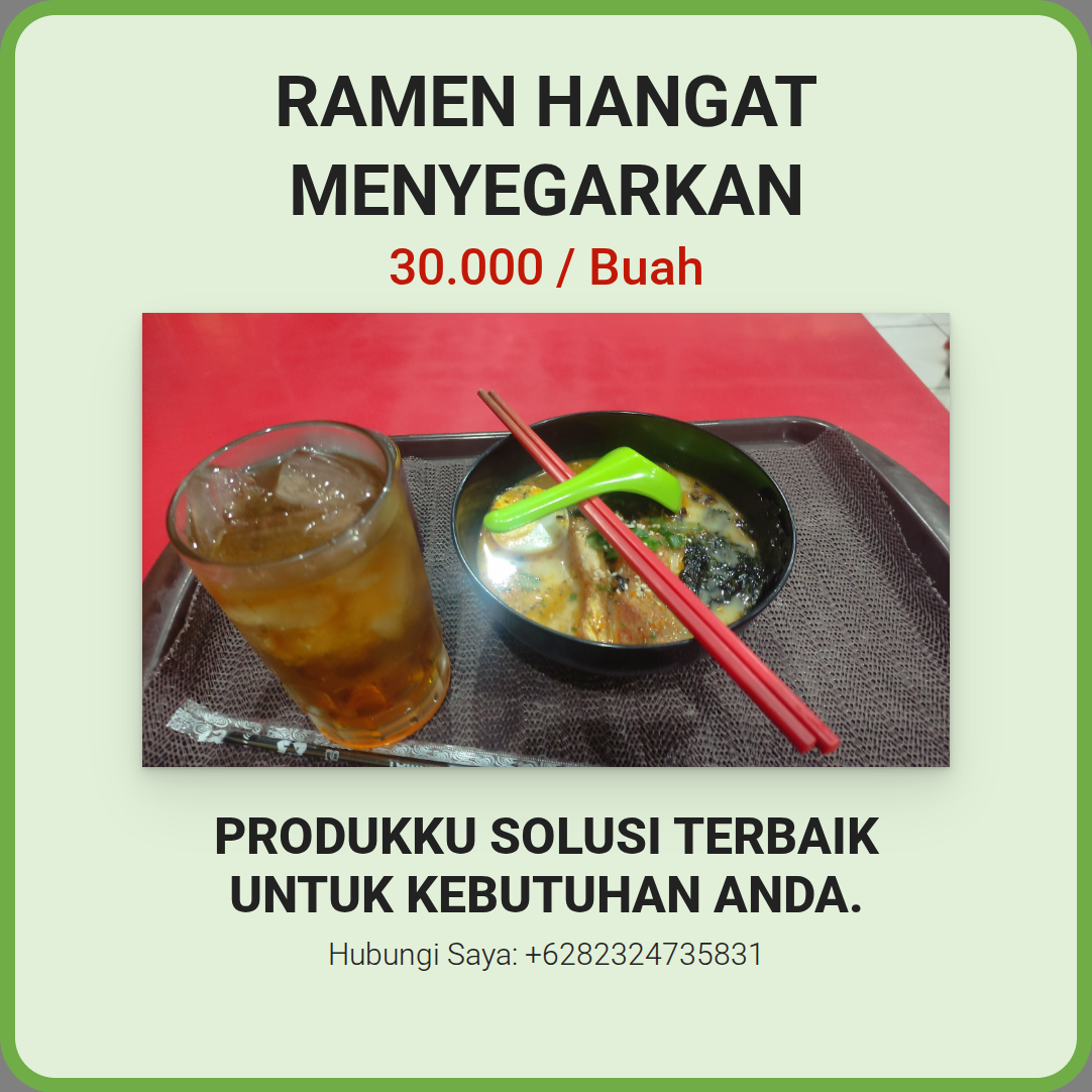 Ramen Hangat Menyegarkan