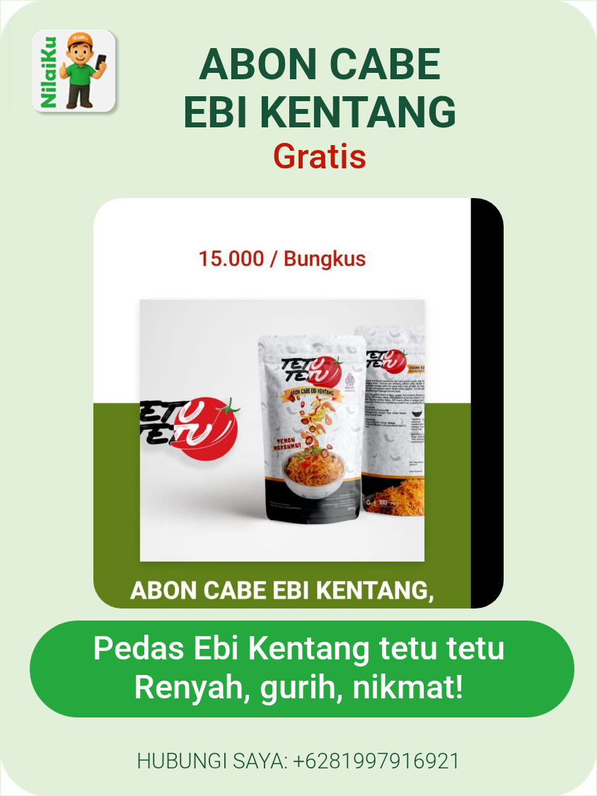 abon cabe Ebi Kentang tetu tetu
