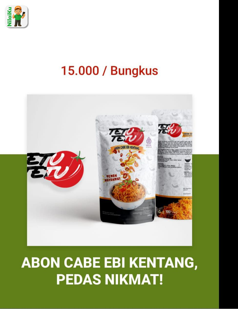 abon cabe Ebi Kentang tetu tetu