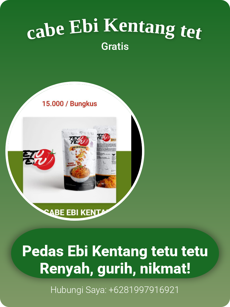 abon cabe Ebi Kentang tetu tetu