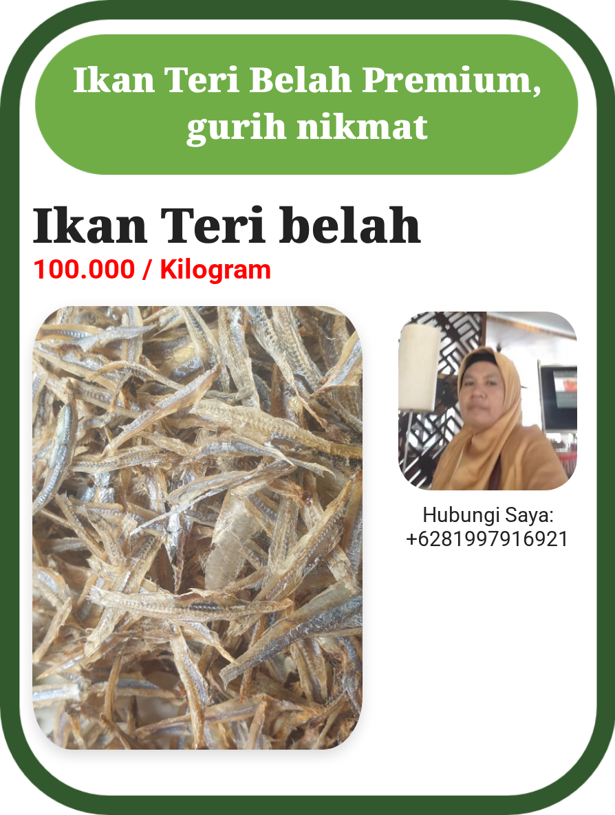 Ikan Teri belah Premium