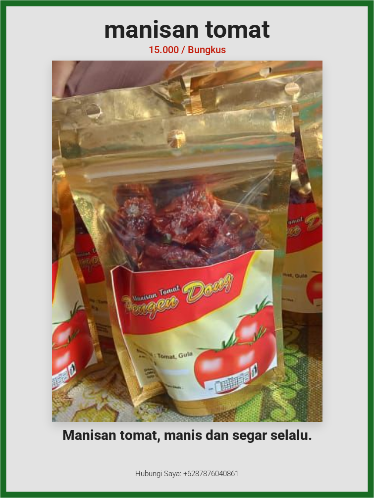 manisan tomat