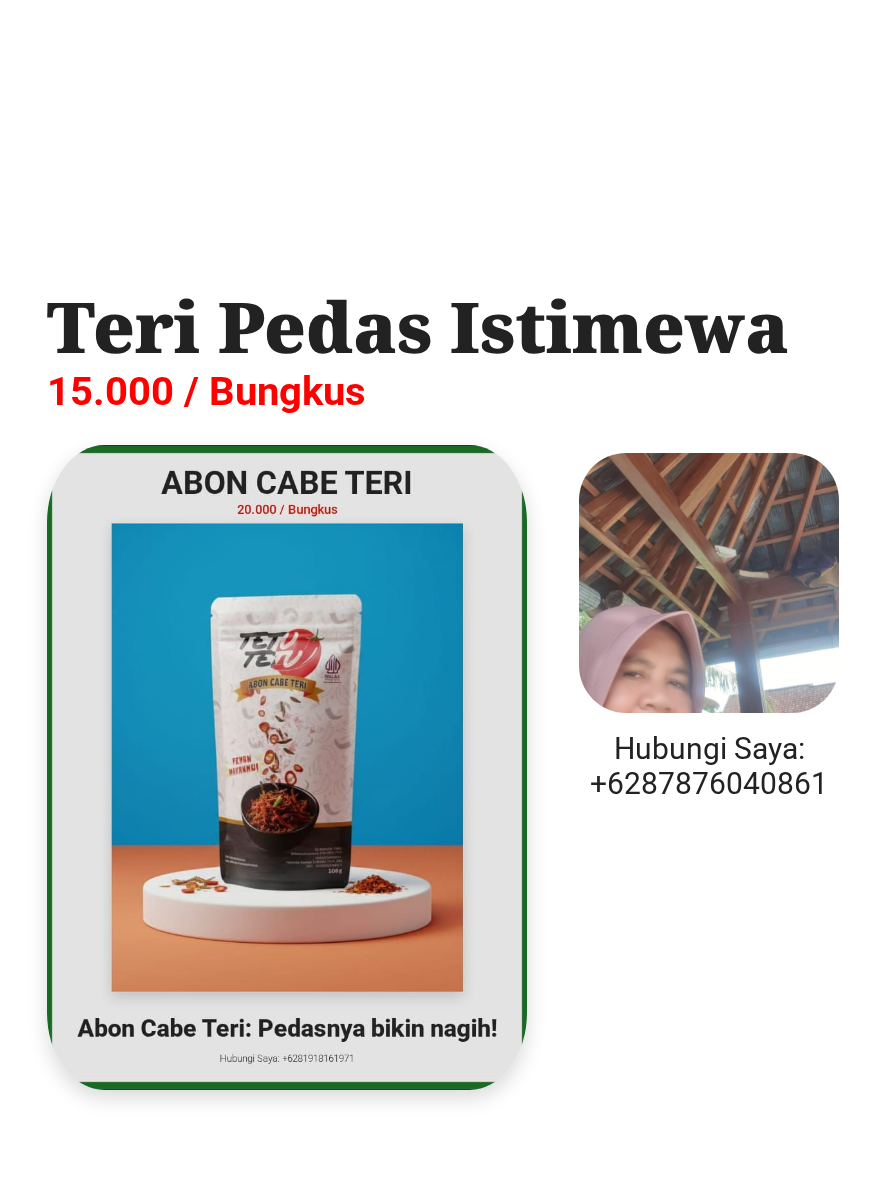 Teri Pedas Istimewa