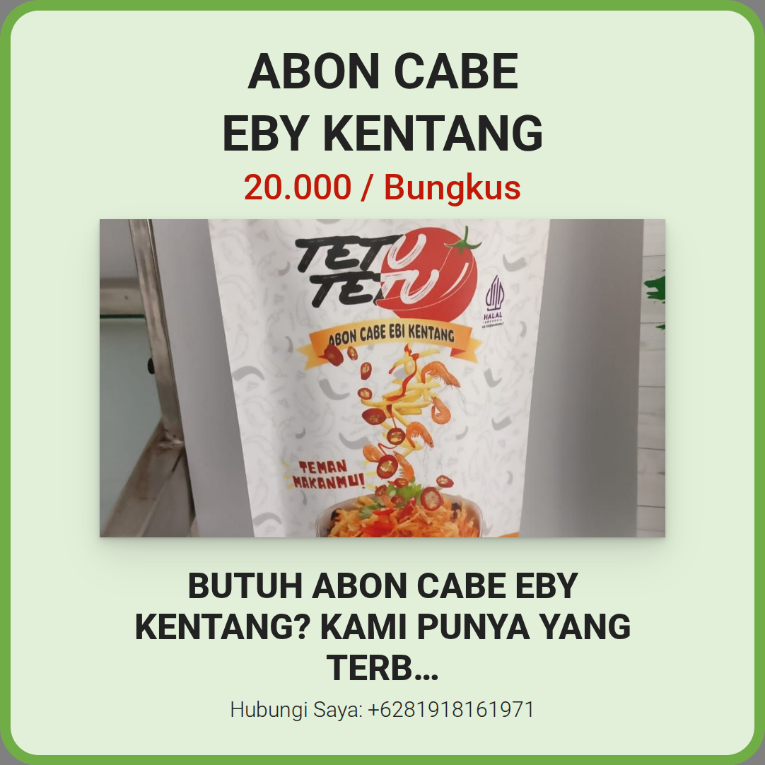 ABON CABE EBY KENTANG