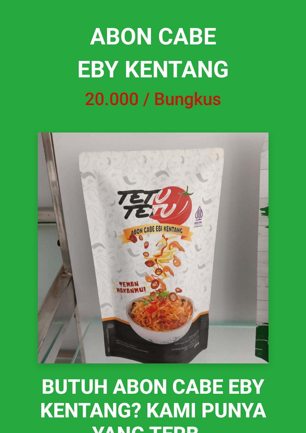 ABON CABE EBY KENTANG