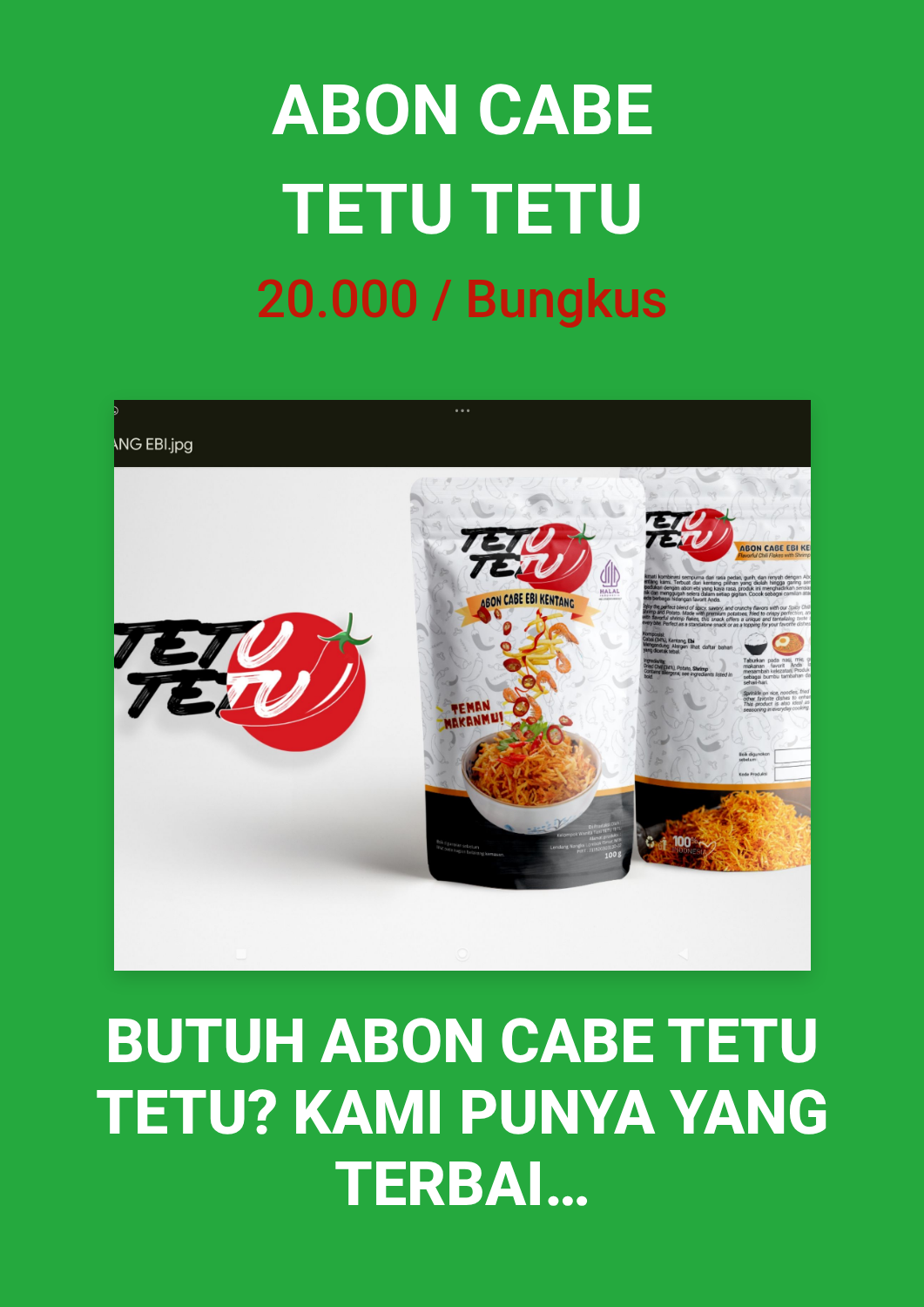 ABON CABE TETU TETU