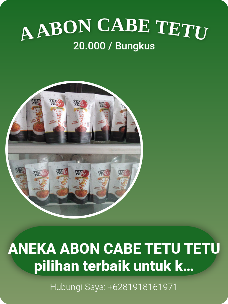 ANEKA ABON CABE TETU TETU