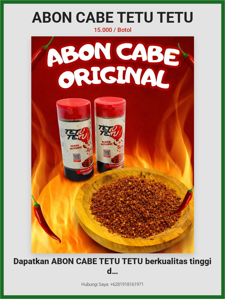 ABON CABE TETU TETU