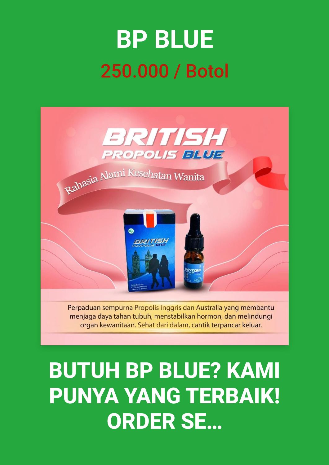 Promosi BP Blue