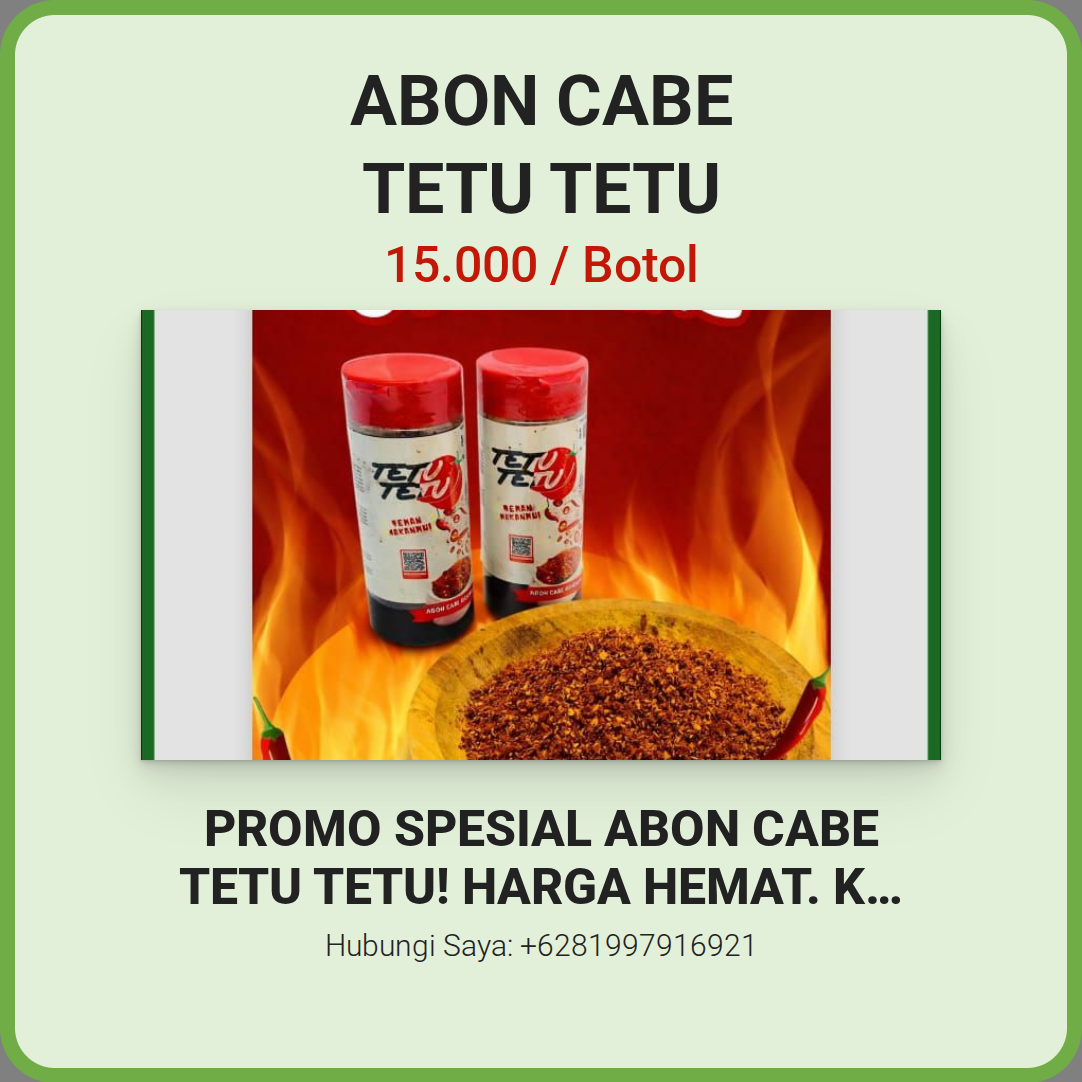 ABON CABE Tetu tetu