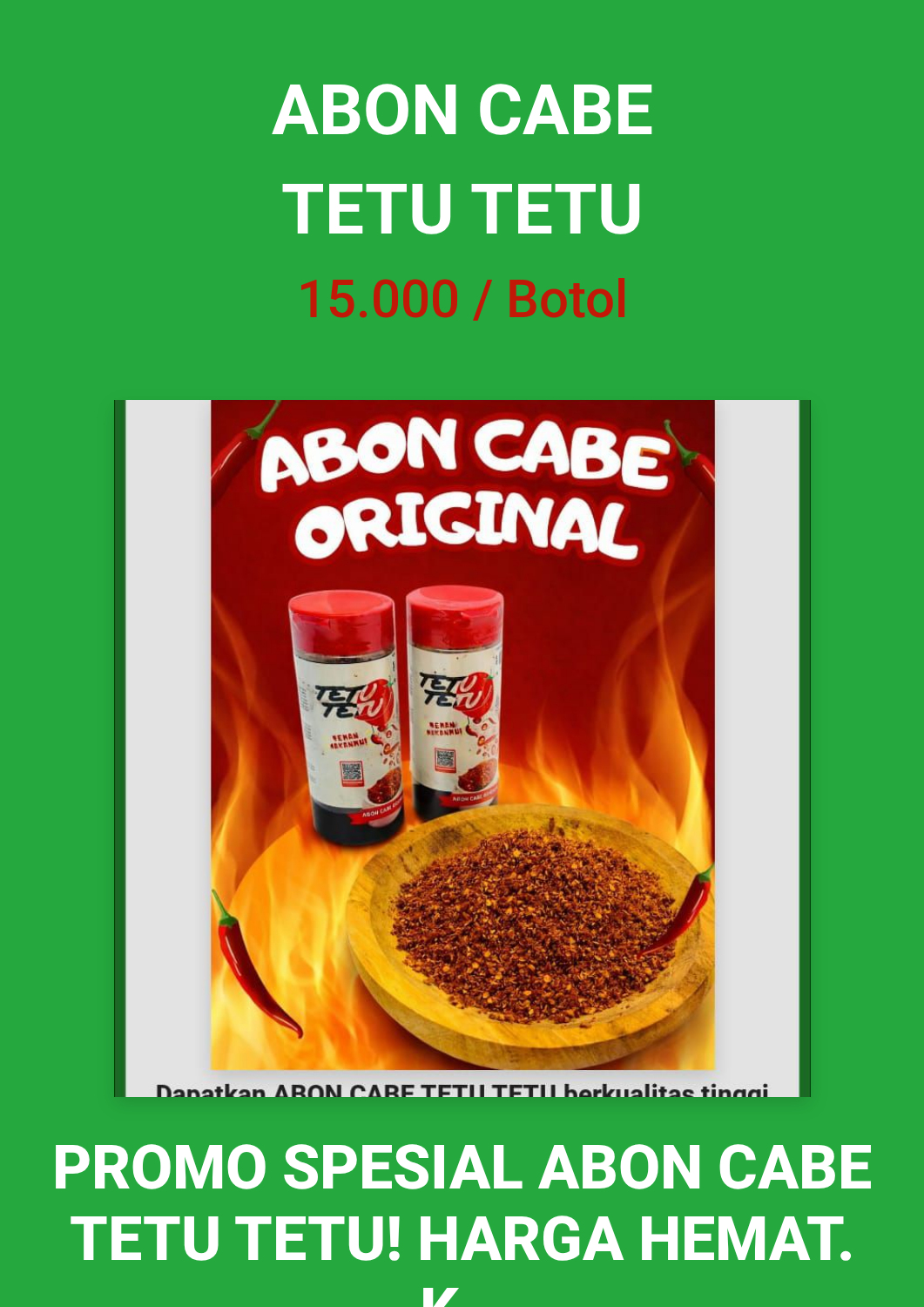 ABON CABE Tetu tetu