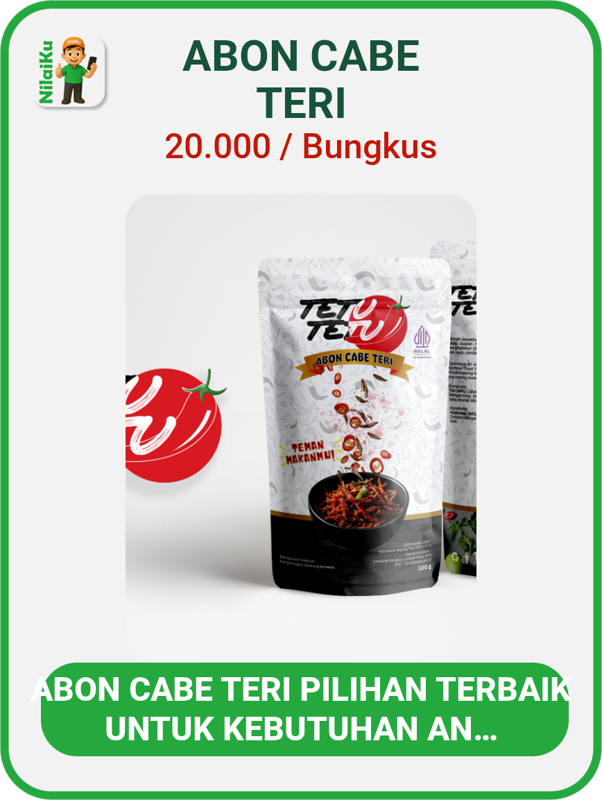 Promosi abon cabe teri