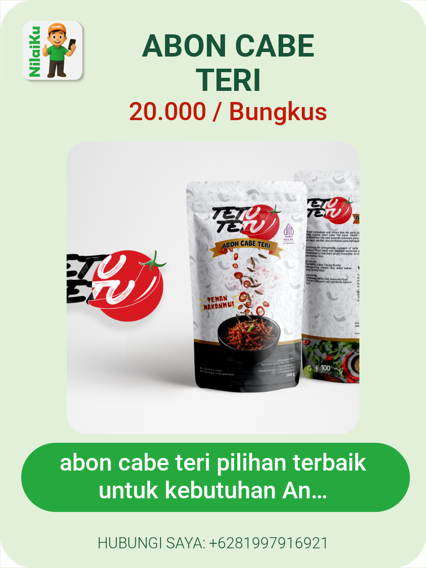 Promosi abon cabe teri
