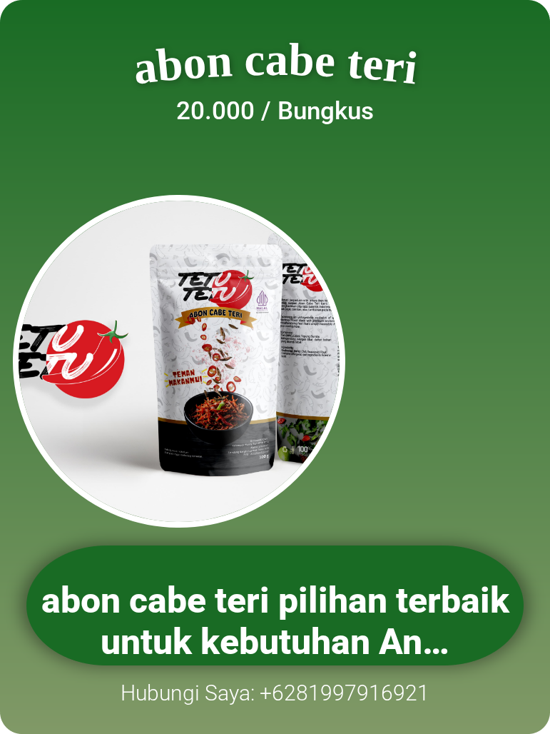 Promosi abon cabe teri