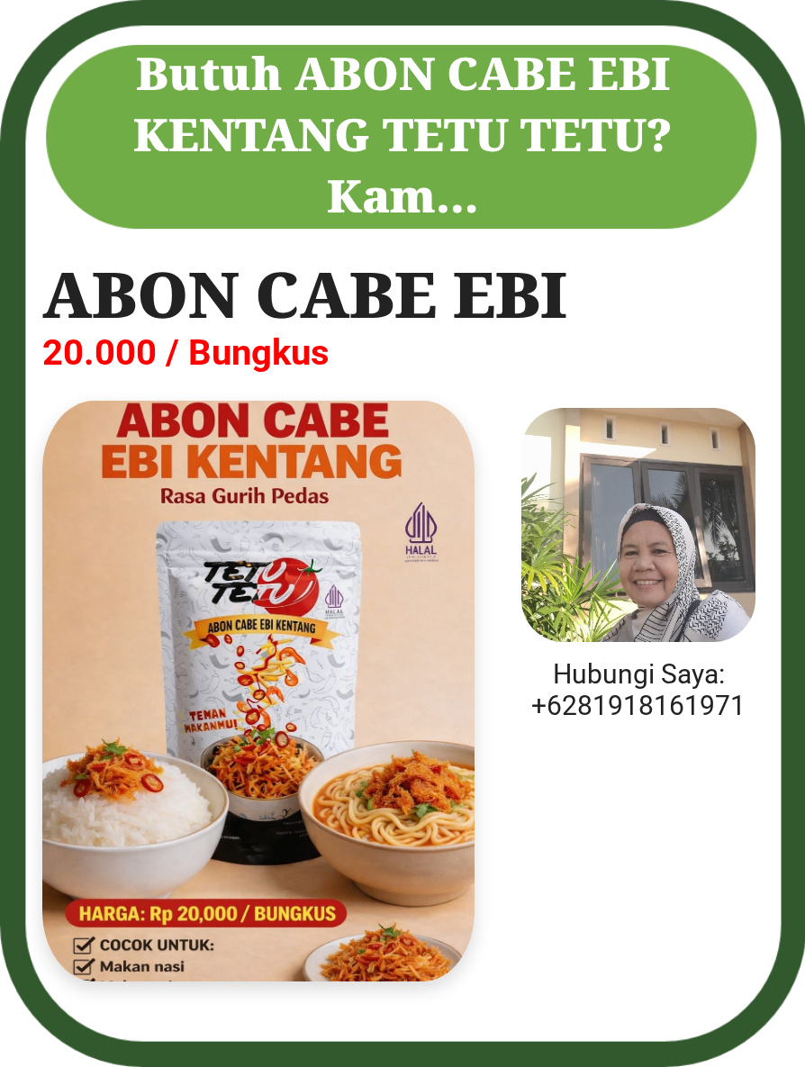 ABON CABE EBI KENTANG TETU TETU