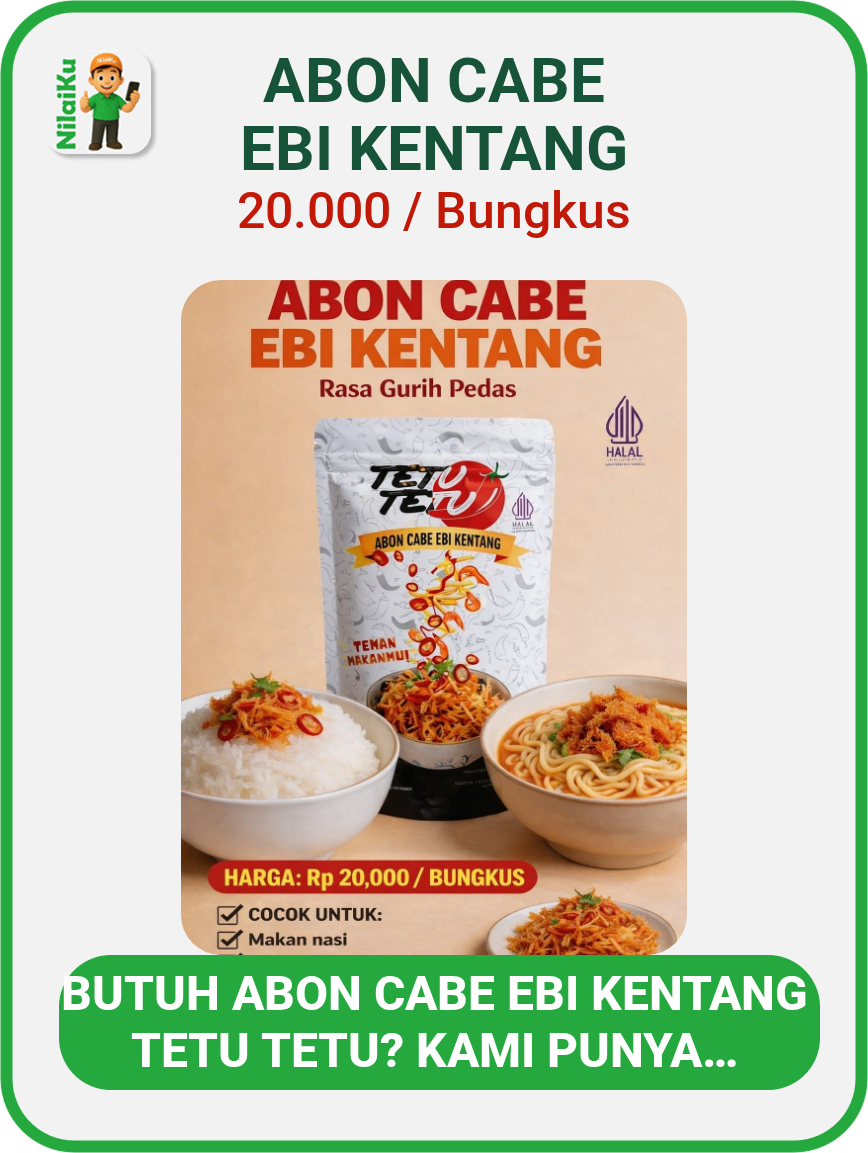 ABON CABE EBI KENTANG TETU TETU