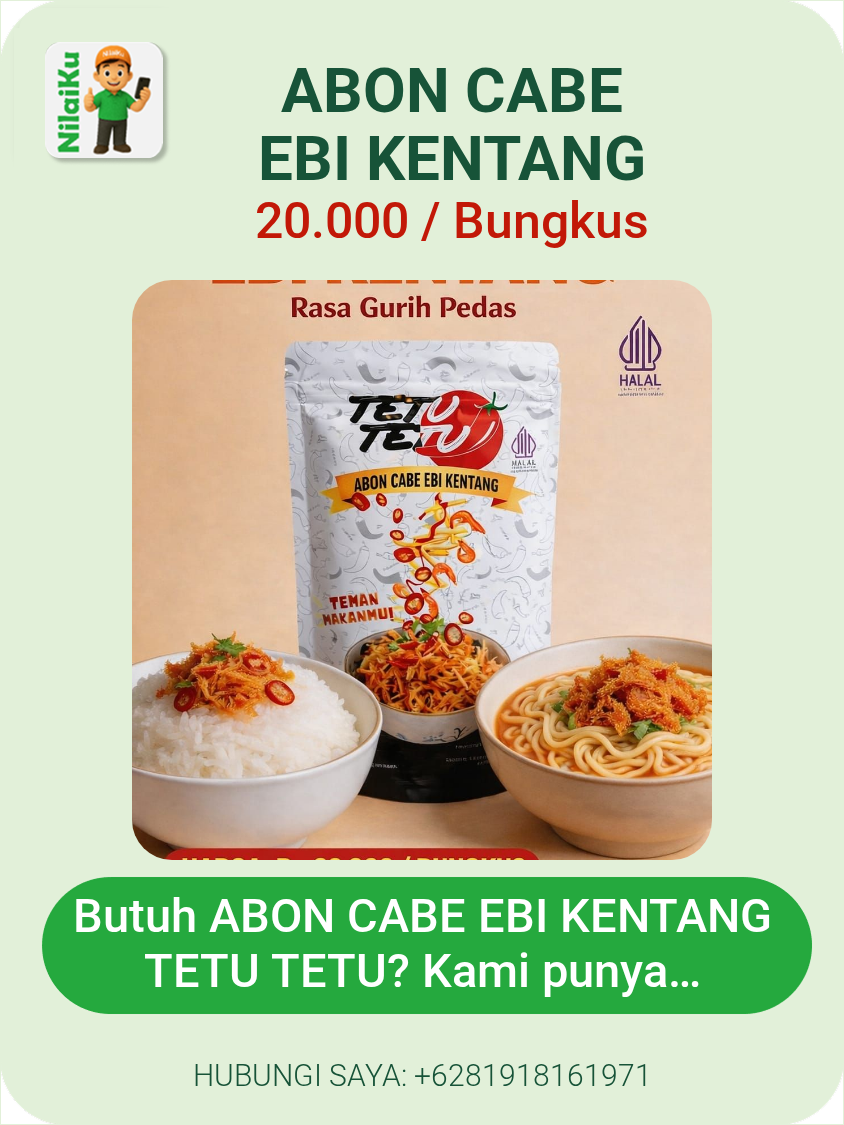 ABON CABE EBI KENTANG TETU TETU