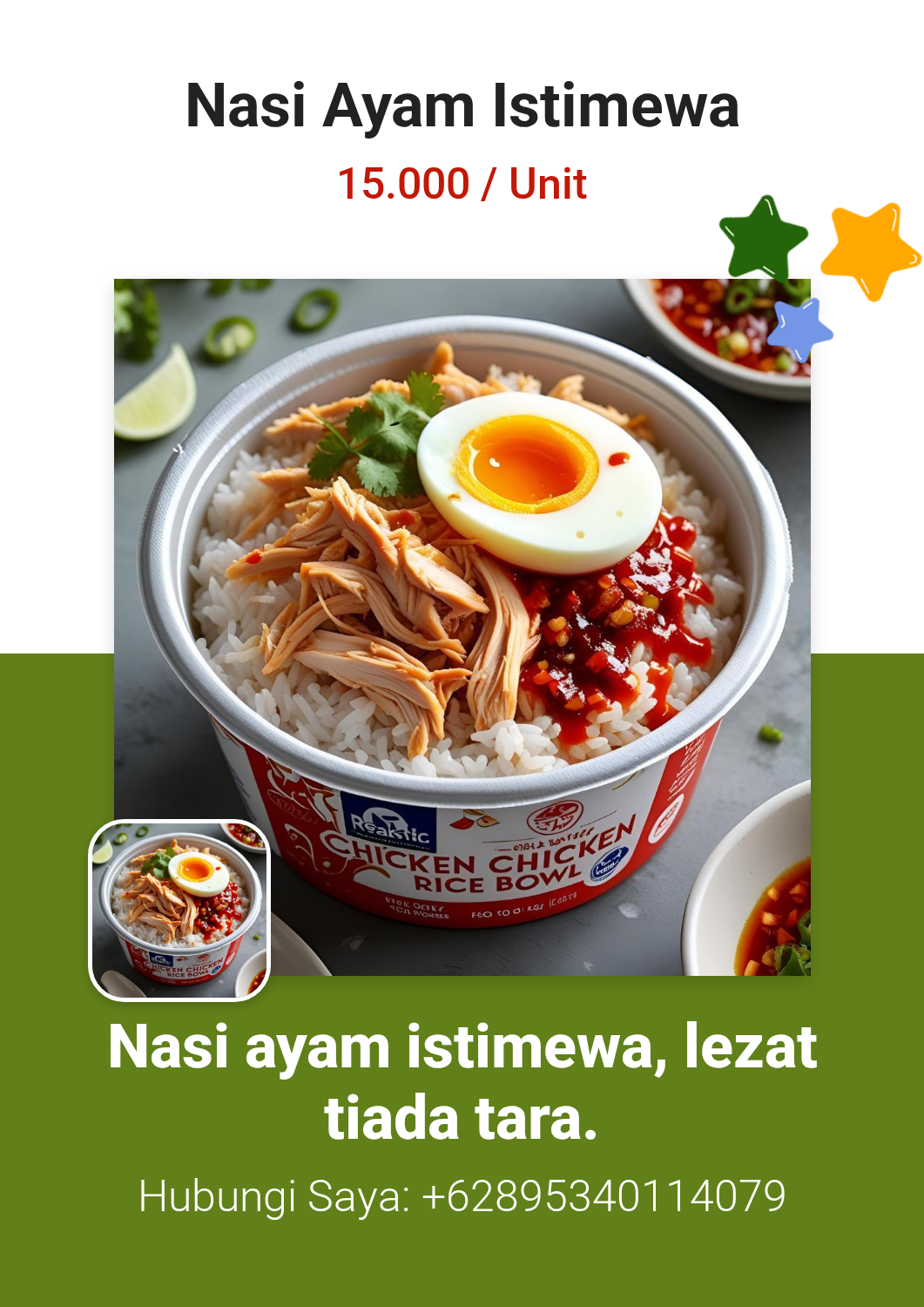 Promosi Nasi Ayam Istimewa