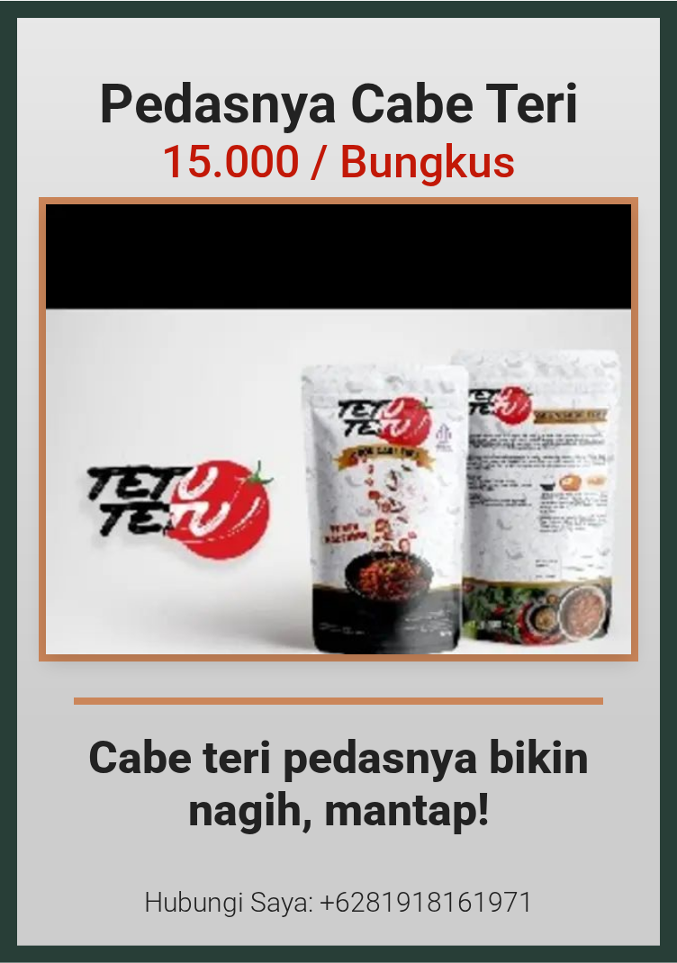 Promosi Pedasnya Cabe Teri