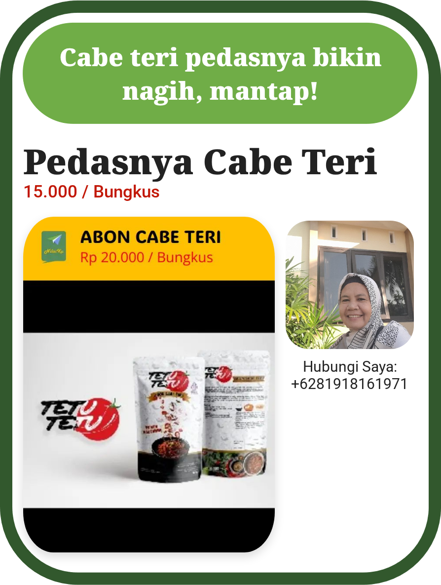 Promosi Pedasnya Cabe Teri