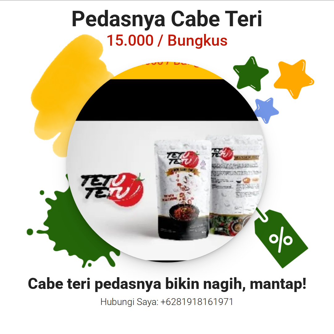 Promosi Pedasnya Cabe Teri