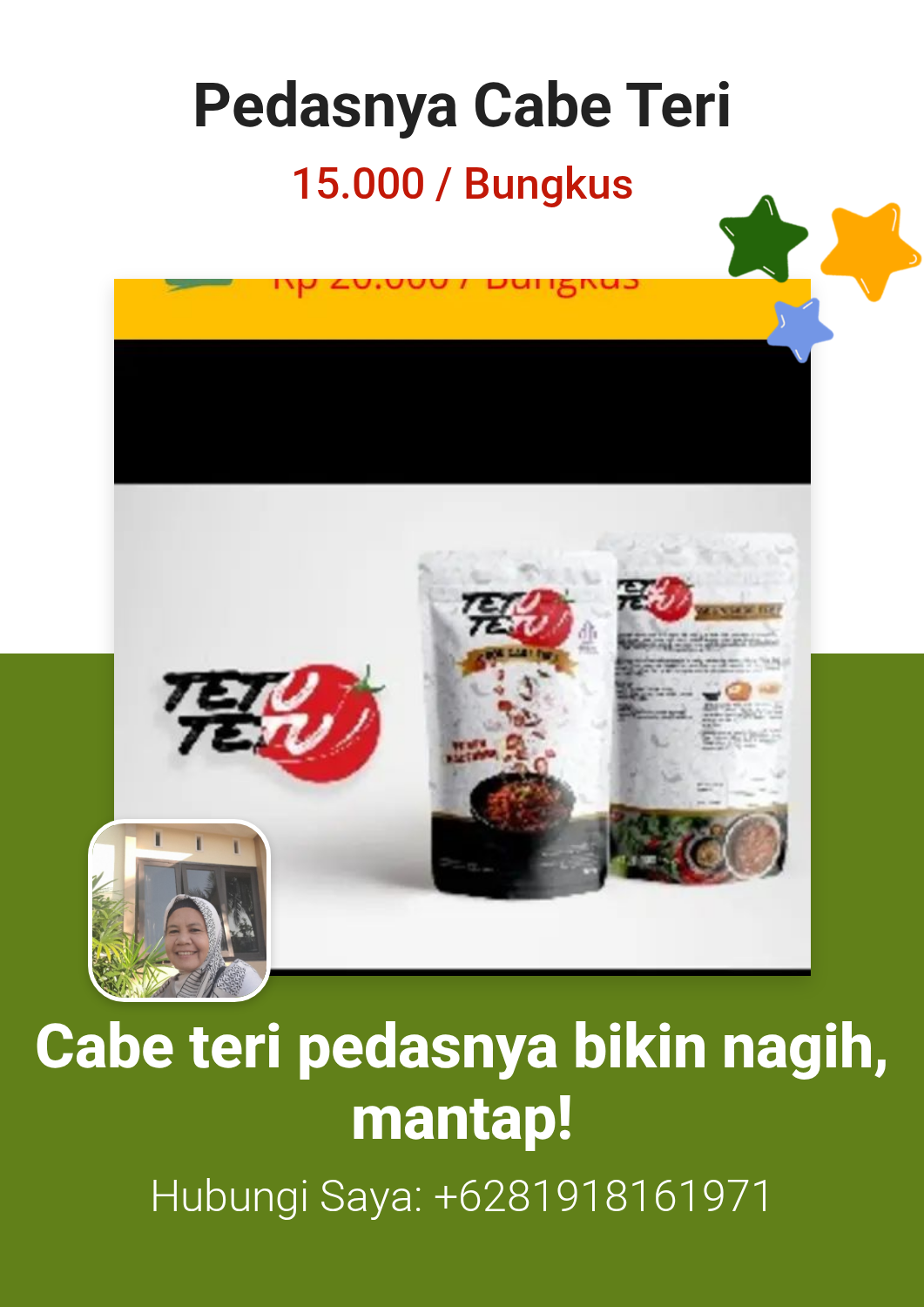 Promosi Pedasnya Cabe Teri